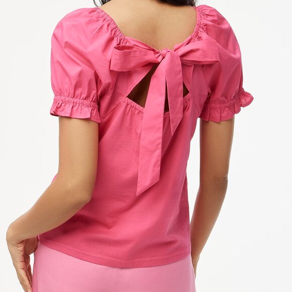 J. Crew Fuchsia Tie-back top/NWT/M - Picture 2 of 12